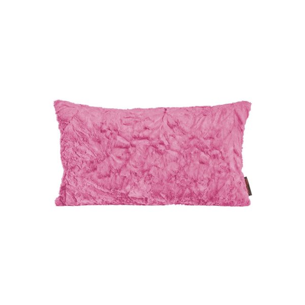 Kuschelkissen Pink in Felloptik, 30 x 50 cm