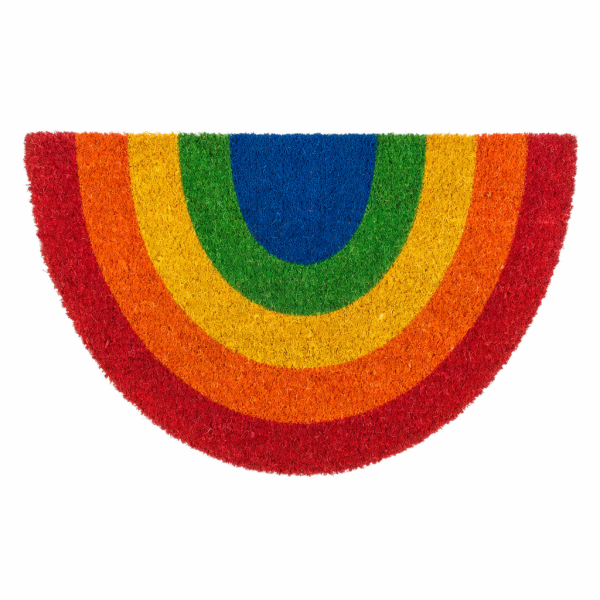 Fußmatte Regenbogen Pride Halbrund