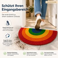Fußmatte Regenbogen Pride Halbrund