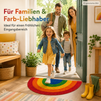 Fußmatte Regenbogen Pride Halbrund