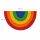 Fußmatte Regenbogen Pride Halbrund