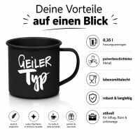 Metall-Becher Geiler Typ
