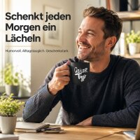 Geiler Typ Porzellanbecher 350 ml schwarz