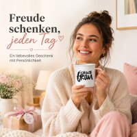 Metall-Becher Schöne Frau