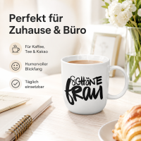 Porzellan-Becher Schöne Frau