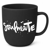 Soulmate Porzellanbecher 350 ml schwarz