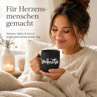Soulmate Porzellanbecher 350 ml schwarz