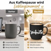 Soulmate Porzellanbecher 350 ml schwarz