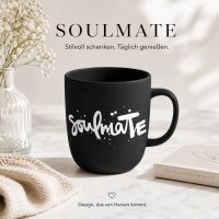 Soulmate Porzellanbecher 350 ml schwarz