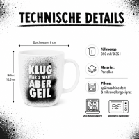 Porzellan-Becher Klug Wars Nicht Geil