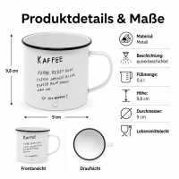 Metall-Becher Kaffee Redet Nicht