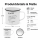 Kaffee Metallbecher 400 ml mit Spruch