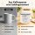 Kaffee Metallbecher 400 ml mit Spruch