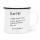 Metall-Becher Kaffee Redet Nicht