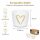 Porzellan Eierbecher 2er Set 5,2cm Weiß Goldfarben Herzmotiv