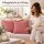 Dekokissenbezug 50x50 Rosa Peach - Kissenhülle 2er Set modern