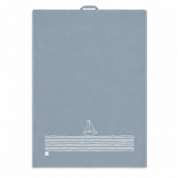 PPD Geschirrhandtuch Maritim Blau Segelboot 50 x 70 cm