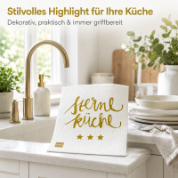 PPD Schwammtuch Sterneküche 17,2 x 20 cm mit Goldprint