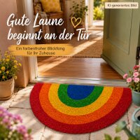 Fußmatte, Pride, halbrund, ca60x40cm, mit Headercard zum Aufhängen