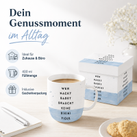 PPD Bikinifigur Porzellanbecher 400 ml mit Geschenkverpackung