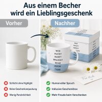 PPD Bikinifigur Porzellanbecher 400 ml mit Geschenkverpackung