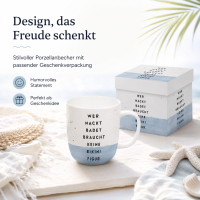 PPD Bikinifigur Porzellanbecher 400 ml mit Geschenkverpackung