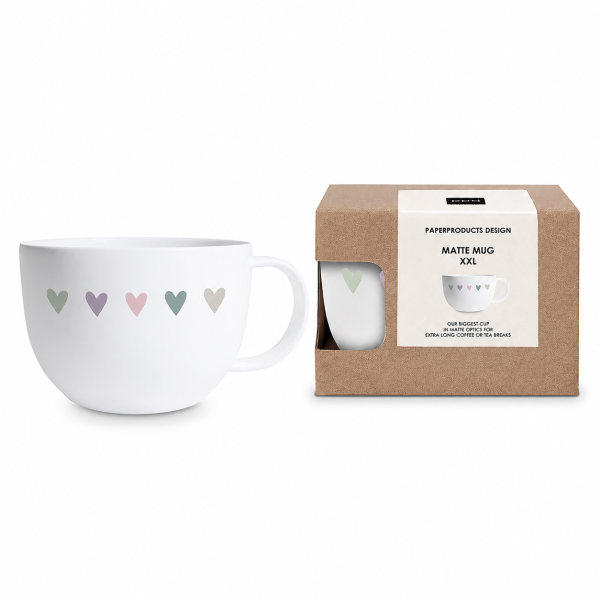 PPD Heart Infusion XXL Porzellanbecher 550 ml mit Geschenkverpackung