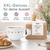 PPD Heart Infusion XXL Porzellanbecher 550 ml mit Geschenkverpackung