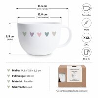 PPD Heart Infusion XXL Porzellanbecher 550 ml mit Geschenkverpackung
