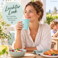 Trinkbecher 250ml Grün - Rice Becher Dark Mint ohne Henkel