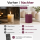 Deluxe Homeart LED Kerze mit Timerfunktion Violett