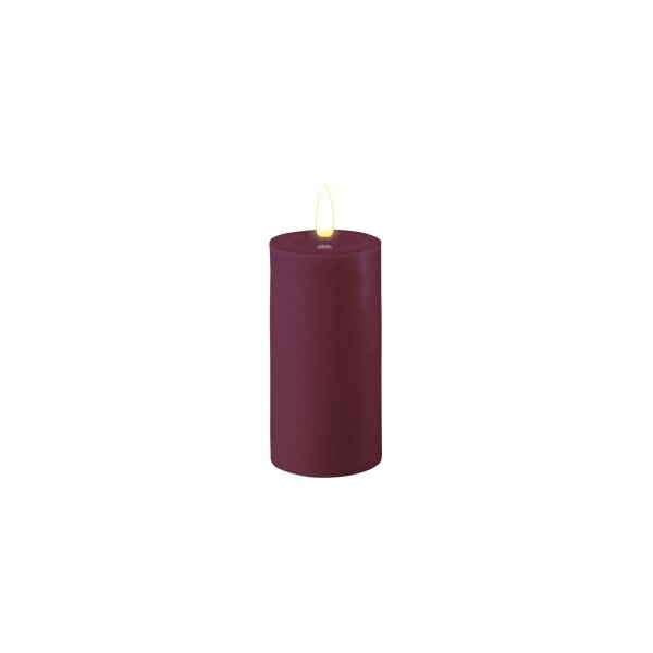 Deluxe Homeart LED Kerze mit Timerfunktion Violett