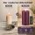 Deluxe Homeart LED Kerze mit Timerfunktion Violett