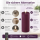 Deluxe Homeart LED Kerze mit Timerfunktion Violett