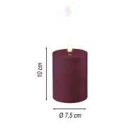 Deluxe Homeart LED Kerze mit Timerfunktion Violett
