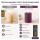 Deluxe Homeart LED Kerze mit Timerfunktion Violett