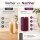 Deluxe Homeart LED Kerze mit Timerfunktion Violett