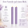 Deluxe Homeart LED Kerze Violett Stabkerze 24 cm