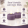 Deluxe Homeart LED Kerze mit Timerfunktion Violett Teelicht