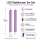 Deluxe Homeart LED Kerze Violett Stabkerze 15 cm