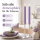 Deluxe Homeart LED Kerze Violett Stabkerze 15 cm