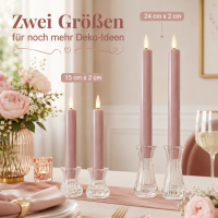 LED Kerze Rose