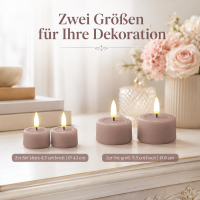 LED Kerze Rose