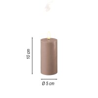 Deluxe Homeart LED Kerze mit Timerfunktion Rose