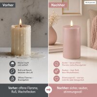 Deluxe Homeart LED Kerze mit Timerfunktion Rose