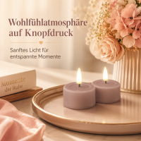 Deluxe Homeart LED Kerze Rose Teelicht