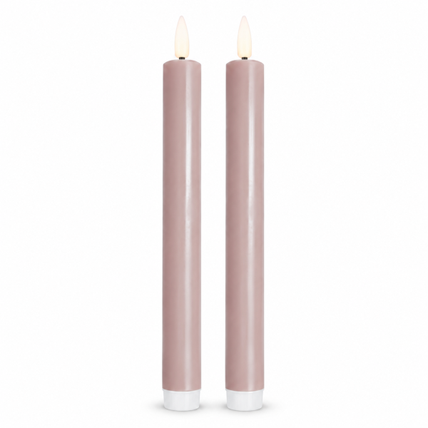 Deluxe Homeart LED Kerze Rose Stabkerze 15 cm