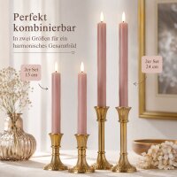 Deluxe Homeart LED Kerze Rose Stabkerze 15 cm