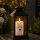 LED Grabkerze Deluxe Homeart Trauerkerze Indoor und Outdoor Wasserdicht IP 44- ( Du lebst in unseren Herzen )