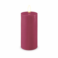 Deluxe Homeart LED Kerze mit Timerfunktion Magenta